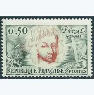 timbre français 1962 Pascal YT1344**