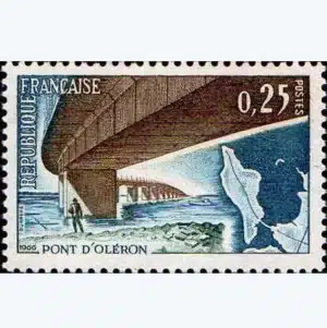 Timbre 1966 Pont d'Oléron YT 1489**