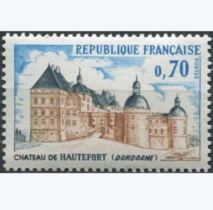 Timbre 1969 Chäteau de Hautefort YT1596**