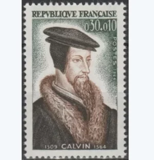 Timbre français 1964 Jean Calvin YT 1420**