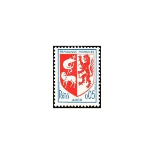 Timbre français 1966 Blason Auch YT 1468**