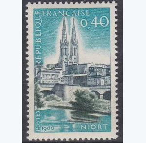 Timbre français 1966 Niort YT1485**