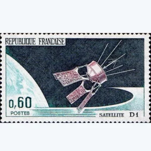 Timbre français 1966 Satellite D1 YT 1476**