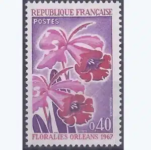 Timbre français 1967 Floralies Orléans YT 1528**