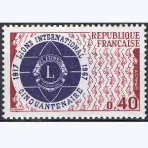 Timbre français 1967 Lions International YT 1534**