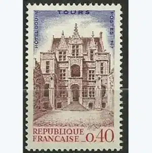 Timbre français 1967 Tours YT 1525**