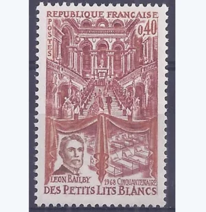 Timbre français 1968 Bal des petits lits blancs YT 1575**