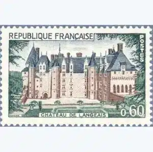 Timbre français 1968 Château de Langeais YT 1559**