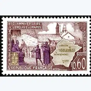 Timbre français 1968 Enclave Papal Valréas YT 1562**