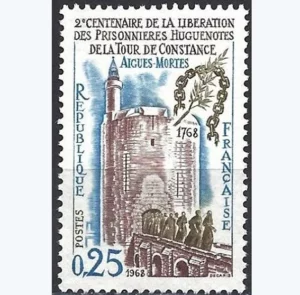 Timbre français 1968 Tour de Constance YT 1566**