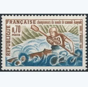 Timbre français 1969 Canoë Kayak YT 1609**