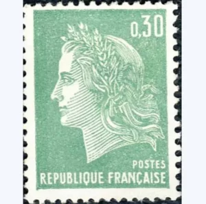 Timbre français 1969 Marianne de Cheffer YT 1611**