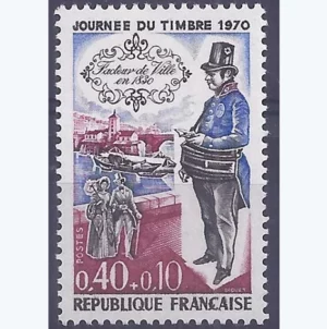 Timbre français 1970 Facteur de ville YT 1632**