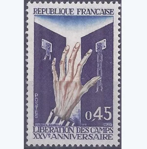 Timbre français 1970 Libération des camps YT 1648**