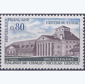 Timbre français 1970 Salines de Chaux YT 1651**