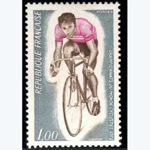 Timbre français 1972 Championnat du monde cycliste YT 1724**