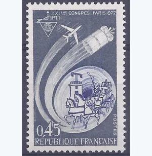 Timbre français 1972 Congrès PTT YT 1721**