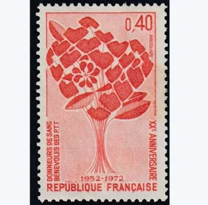 Timbre français 1972 Don du sang YT 1716**