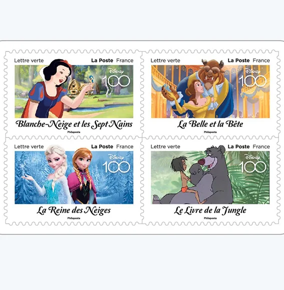 Timbres français 2023 100 ans de Disney III