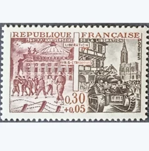 timbre français 1964 Libération YT 1410**