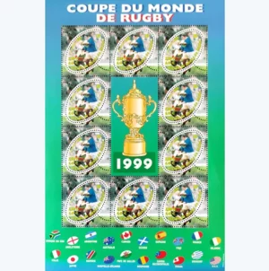 Feuillet 1999 Coupe du monde de rugby YT F 26**