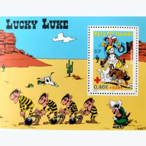 Feuillet 2003 Fête du timbre Lucky Luke YT F55**