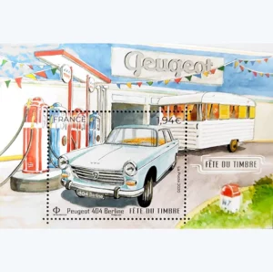 Feuillet français 2020 Fête du timbre Peugeot 404 YT F 5391**