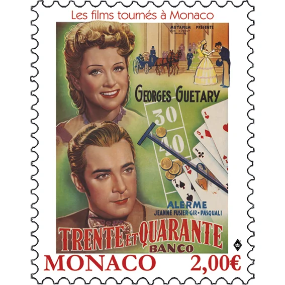 Timbre Monaco 2023 Film Trente et Quarante