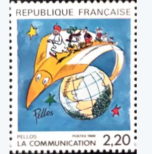 Timbre français 1988 Communication Pellos YT 2503**