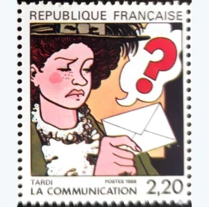 Timbre français 1988 Communication Tardi YT 2512**