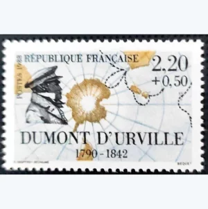 Timbre français 1988 Grand navigateur Dumont D'Urville YT 2522**