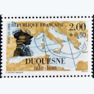 Timbre français 1988 Grand navigateur Duquesne YT 2517**