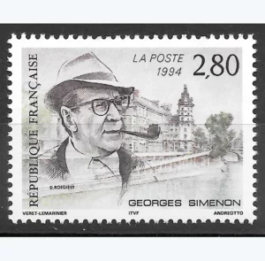 Timbre français 1994 Georges Simenon YT 2911**