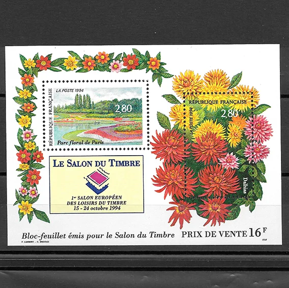 Feuillet français 1994 Salon européen loisirs et timbre BF YT 16**