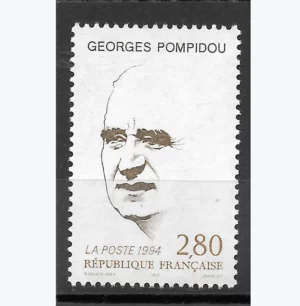 Timbre 1994 Georges Pompidou YT N°2875**