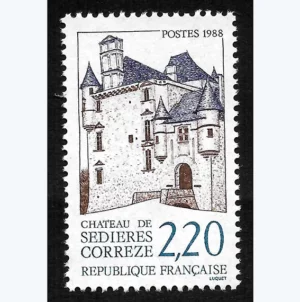 Timbre français 1988 Chateau de Sedières YT 2546**