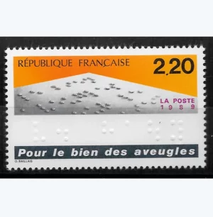 Timbre français 1989 Pour le bien des aveugles YT 2562**