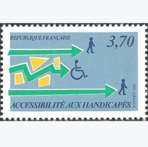 Timbre français 1988Accessibilité handicapés YT 2536**