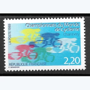 Timbre français 1989 Championnats du monde de cyclisme YT 2590**