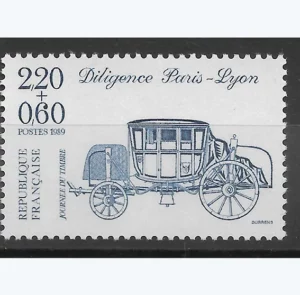 Timbre français 1989 Diligence Paris Lyon YT 2577**