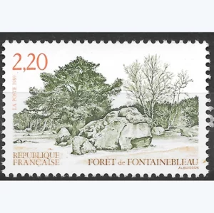 Timbre français 1989 Forêt Fontainebleau YT 2586**