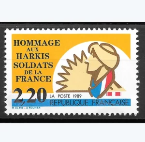 Timbre français 1989 Hommage aux Harkis YT 2613**