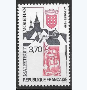 Timbre français 1989 Malestroit YT 2588**