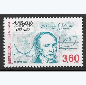 Timbre français 1989 Mathématicien Augustin Cauchy YT 2610**