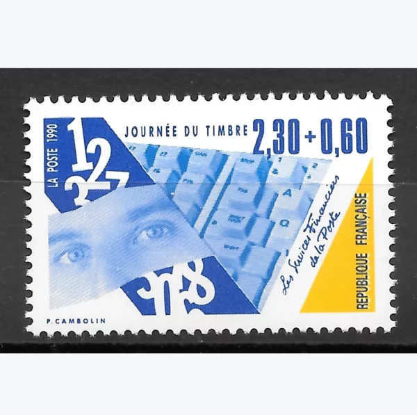 Timbre français 1989 Métiers de la poste YT 2639**