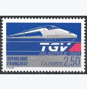 Timbre français 1989 TGV Atlantique YT 2607**