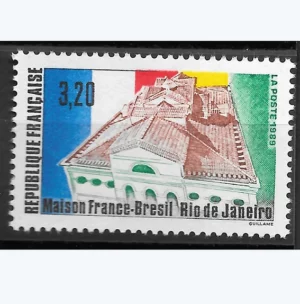 Timbre français 1990 Maison France Brésil YT 2661**