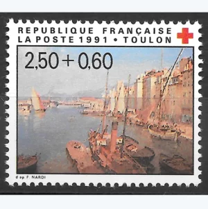 Timbre français 1991 Croix rouge F Nardi YT 2733**