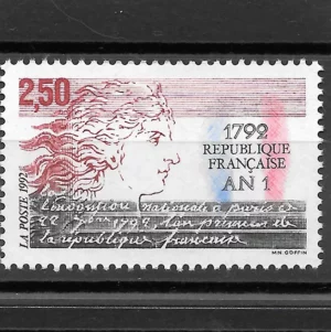 Timbre français 1992 An 1 République Française YT 2771**