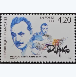 Timbre français 1993 Django Reinhardt YT 2810**